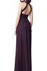 Abito da Damigella Anello A-Line A Terra in Chiffon con Increspato - 2