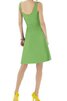 V-Ausschnitt plissiertes A-Line mini knielanges Brautjungfernkleid - 2