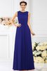 Boot-Ausschnitt Chiffon Reißverschluss Prinzessin Bodenlanges Brautjungfernkleid - 26