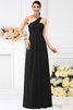 Vestido de Dama de Honor de Corte-A de Hasta el suelo de Cremallera de Largo - 2