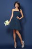 Vestido de Dama de Honor de Corte-A de Flores de Escote sin tirantes de Sin mangas - 9