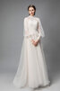 Abito da sposa in tulle a sala conservatore in pizzo in pizzo splendido - 1