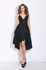 Robe de soirée sexy de lotus haut bas asymétrique fermeutre eclair - 1
