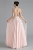 Vestido de Fiesta en Estire Satin de Sin mangas de Gran venta de Natural - 3