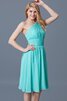 Abito da Damigella al ginocchio in Chiffon A-Line con Increspato con Piega monospalla - 4