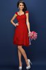 Abito da Damigella in Chiffon con Piega Conotta A-Line Principessa - 23
