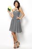 Abito da Damigella Cuore Cerniera Principessa A-Line in Chiffon - 26