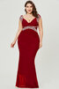 Robe de bal à la mode v encolure delicat naturel facile - 5