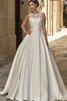 Abito da Sposa Esclusivo moda Coda A Strascico Corto con Bottone a Sala retro - 1