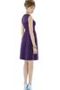 Robe demoiselle d'honneur au niveau de genou ruché entrecroisé avec chiffon manche nulle - 2