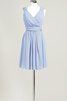 Robe demoiselle d'honneur bref v encolure avec sans manches ligne a - 15