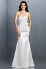 Robe demoiselle d'honneur naturel longue de sirène avec sans manches jusqu'au sol - 29