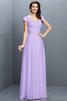 Prinzessin Chiffon Empire Taille Brautjungfernkleid mit Plissierungen mit Drapierung - 19