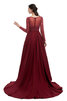 Natürliche Taile Beliebt Anständiges Pompöse Ballkleid mit Reißverschluss - 3
