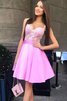 Prinzessin Faszinierend Ärmelloses Jugendweihekleid mit Applikation mit Bordüre - 2