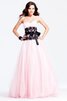 Abito da Sera in pizzo in Pizzo con Fiocco in Tulle Senza Maniche senza strap - 1