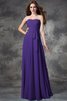 Normale Taille A-Line Chiffon Bodenlanges Anständiges Brautjungfernkleid - 24