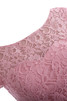 Abito da Sera A-Line Fancy Romantico Pomposo in Chiffon con Ricamo con Manica Corte - 3