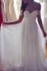Robe de mariée a-ligne bustier de plissé de princesse distinctif a plage - 2