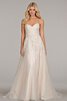 Vestido de Novia en Tul de Natural de Cristal de Cola Corte de Escote Corazón - 2