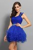 Ein Träger A Linie Empire Taille Glamouröses Formelles Cocktailkleid - 1