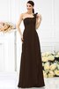 Robe demoiselle d'honneur longue plissage de princesse avec sans manches ligne a - 7