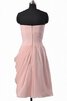 Robe demoiselle d'honneur bref moderne ligne a manche nulle avec zip - 3