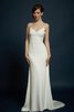 Abito da Sposa Tubino a Spiaggia Semplice in Satin Elastico lusso Moderno - 2
