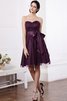 Vestido de Dama de Honor de Corte princesa de Corte-A de Escote Corazón con Cintas - 12
