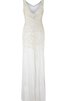 Abito da Sposa con paillette Tubino in Pizzo con Perline Romantico con Applique - 6