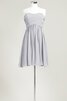 Plissiertes Chiffon gerüschtes mini Brautjungfernkleid mit Herz-Ausschnitt - 12