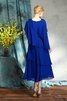 Boot-Ausschnitt Prinzessin Ärmelloses Knielanges Wadenlanges Brautmutterkleid - 2