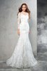 Normale Taille Sweep train Reißverschluss Extravagantes Sittsames Brautkleid - 3