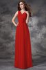 Empire Taille Prinzessin Sittsames Brautjungfernkleid mit Blume mit Reißverschluss - 21