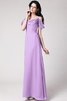 Ärmelloses Normale Taille Chiffon Bodenlanges Anständiges Brautjungfernkleid - 19