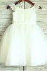 Abito da Cerimonia Bambini Principessa in Organza con Nastro Tondo A Terra - 2