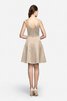 Robe demoiselle d'honneur bref sachet avec sans manches ligne a v encolure - 14