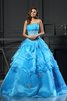 Abito Quinceanera Formale Senza Maniche con Perline Ball Gown Lunghi - 1
