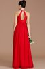Prinzessin Normale Taille Reißverschluss Neckholder Chiffon Brautjungfernkleid - 35