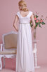 Bezaubernd Empire Taille Festliches Brautkleid mit V-Ausschnitt mit Empire Tailler - 3