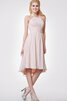 Robe de graduation ruché dénudé haut bas avec sans manches a-ligne - 4