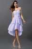 Prinzessin Ärmelloses Empire Taille Kurzes Rocklänge-asymmetrisches Brautjungfernkleid - 17