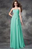 Normale Taille A-Line Chiffon Bodenlanges Anständiges Brautjungfernkleid - 15