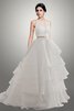 Abito da Sposa con Fusciacca Ball Gown in Taffeta Cuore in Organza A-Line - 1