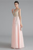 Vestido de Fiesta en Estire Satin de Sin mangas de Gran venta de Natural - 5