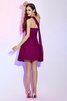 Normale Taille Prinzessin Plissiertes A Linie Mini Brautjungfernkleid - 30