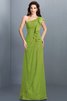 Robe demoiselle d'honneur longue en chiffon gaine avec zip avec sans manches - 14