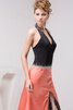 Vestido de Noche de Apertura Frontal de Hasta el suelo de Abalorio de Escote halter - 7