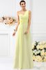 Empire Taille Prinzessin Reißverschluss Bodenlanges Brautjungfernkleid mit Plissierungen - 8