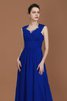 Engelhaft Chiffon Herz-Ausschnitt A-Line Bodenlanges Brautjungfernkleid - 5